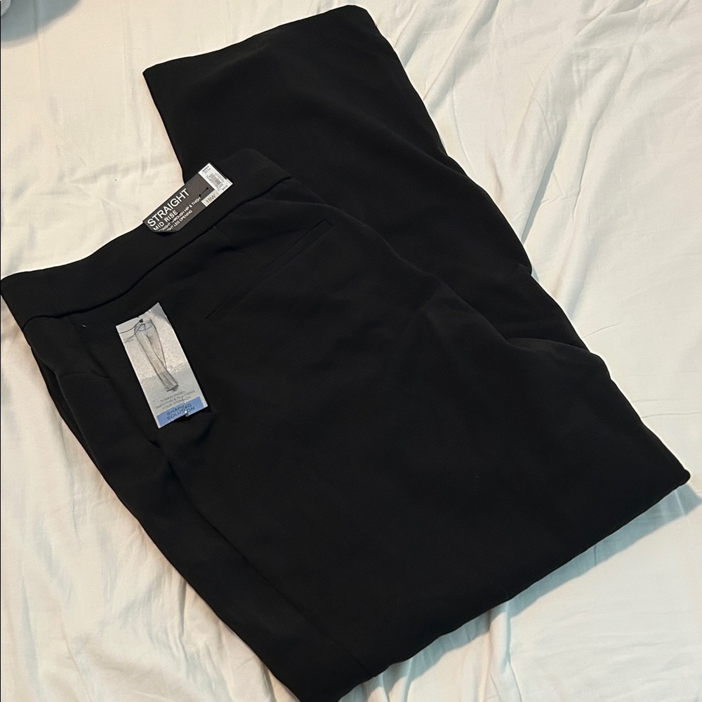 Apt 9 18w straight mid rise pants